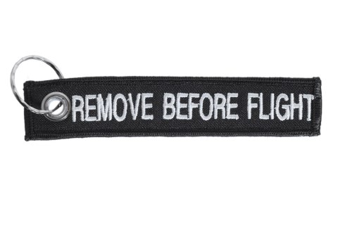 Brelok: Remove before flight (czarny) Brelok: Remove before flight (czarny)