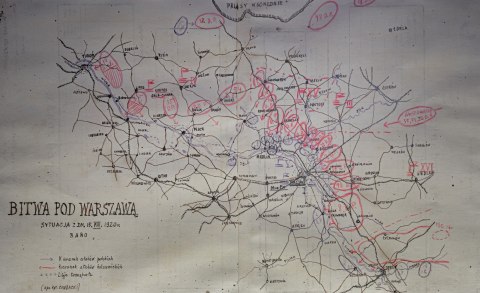Mapa Bitwy Warszawskiej 1920 Mapa Bitwy Warszawskiej 1920